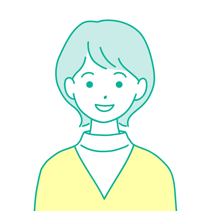 微笑んでいる女性