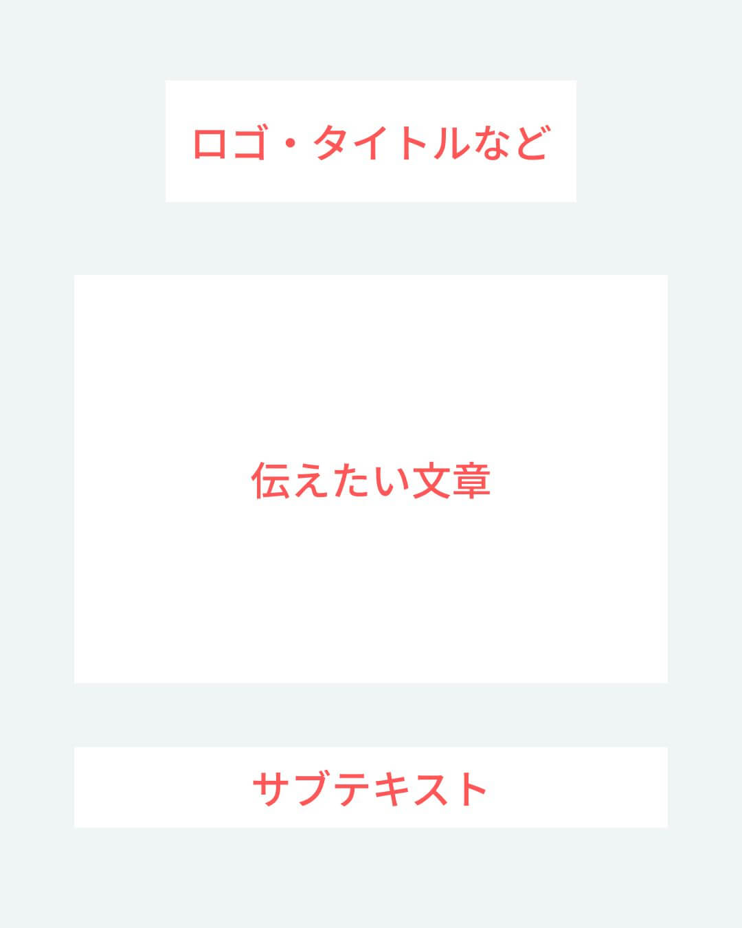 インスタグラムのフィード投稿デザインのレイアウト